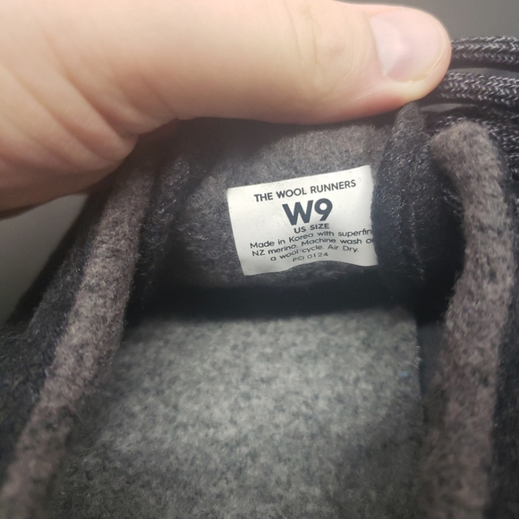 Allbirds The Wool Runners Shoe Womens 9 Black - Picture 6 of 6